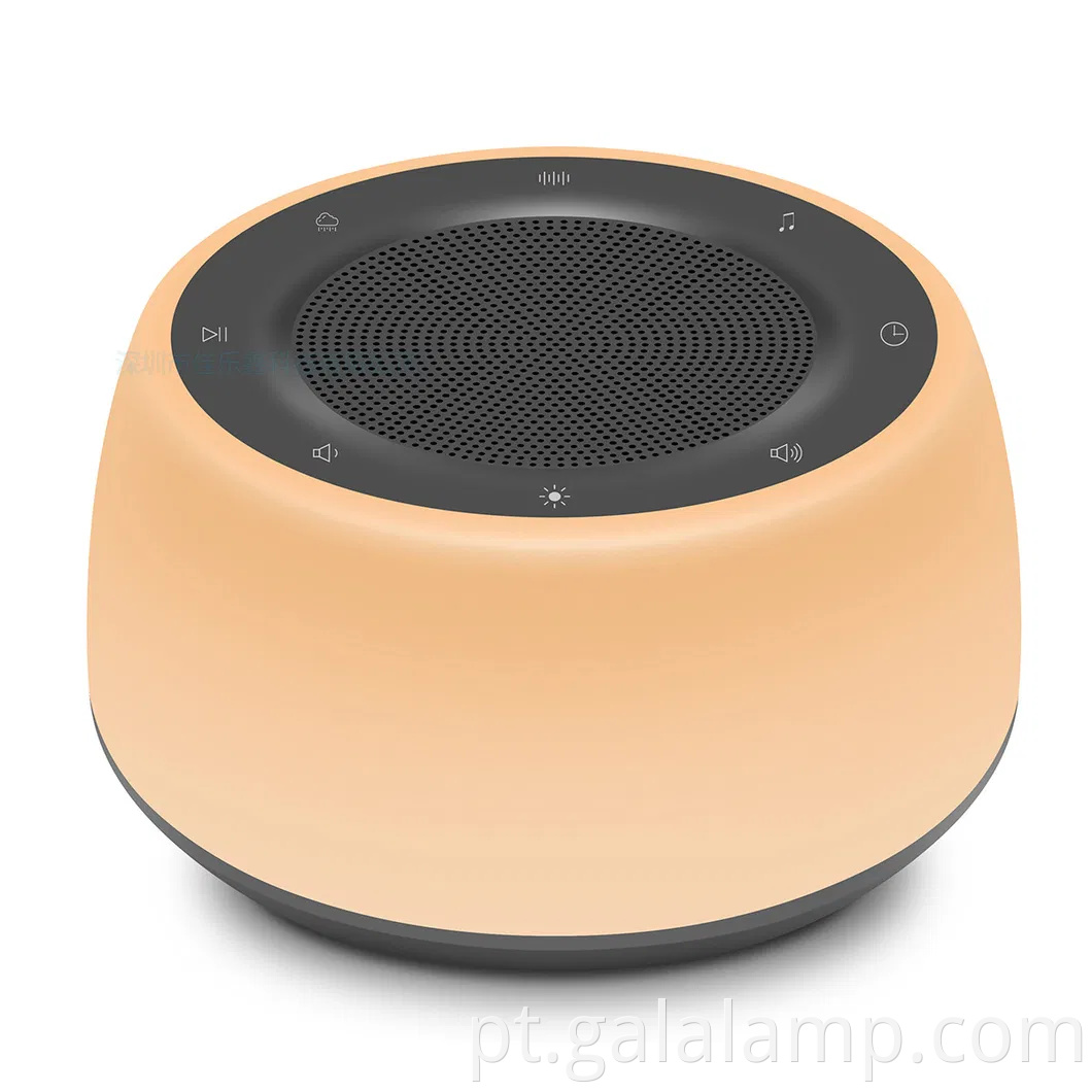 Monitor de sono de ruído, música embutida, luz noturna cronometrada, máquina de ruído